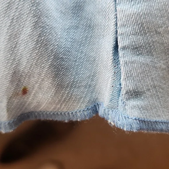 Chelsea & Theodore Lightweight Blue Chambray Western Boho "Jean" Skirt Size XL - Picture 6 of 6